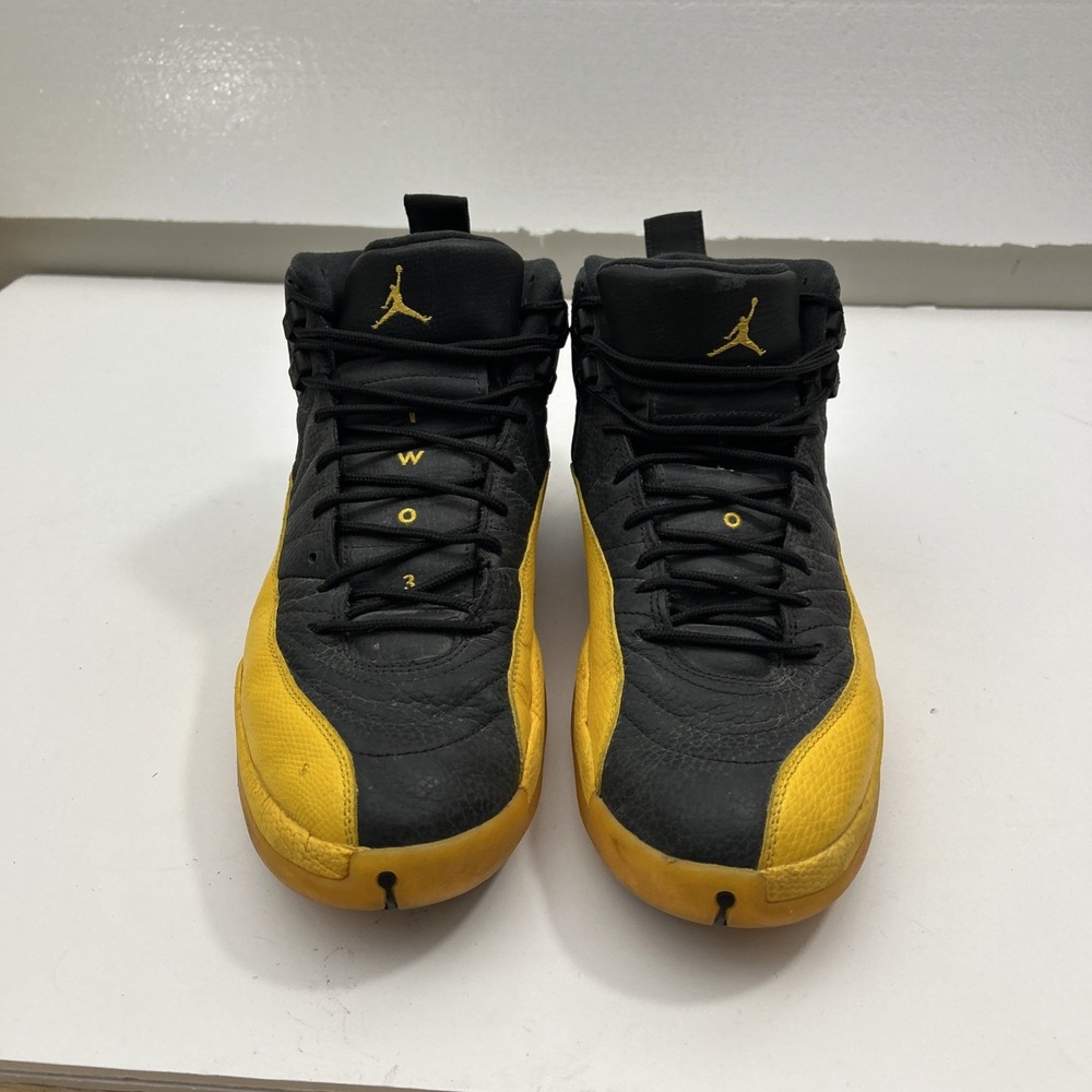 Nike Men 12 Air Jordan 12 XII Retro OG Black/University Gold 130690-070 SKU 3071 - Picture 9 of 9